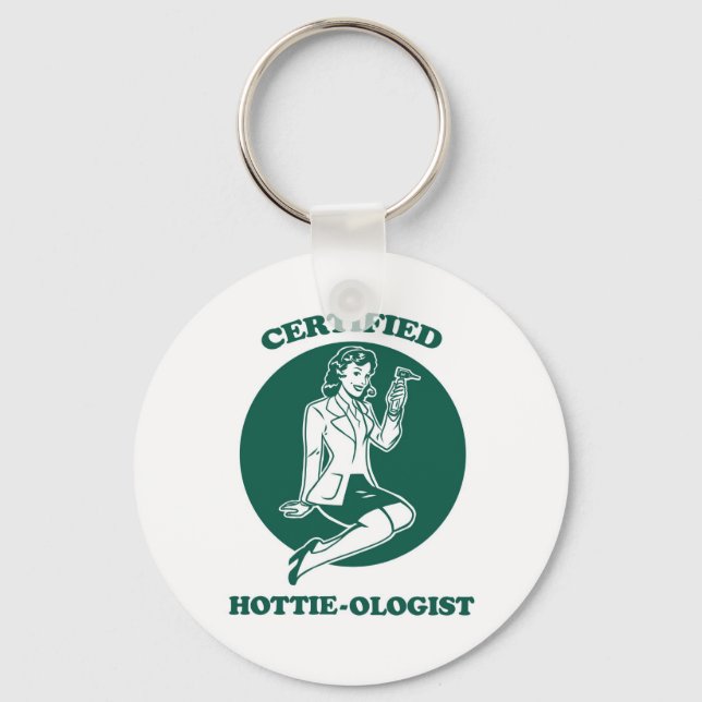 Certifierad Hottie-olog Nyckelring (Framsida)