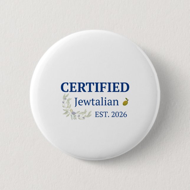 Certifierad Jewtalienare-knapp Knapp (Framsida)