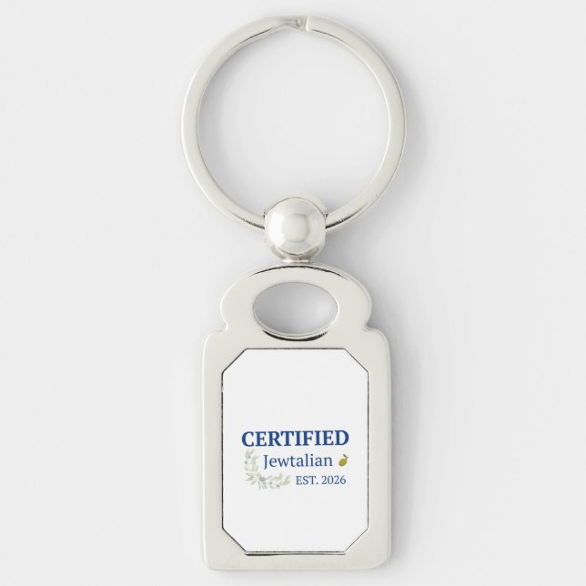 Certifierad Jewtalienisk Nyckelring (Framsidan)