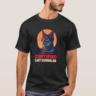 Certifierad kattkramare design kattvakt t shirt