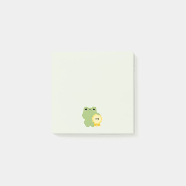 Certifierad Klibbig Groda Post-it Block (Framsida)