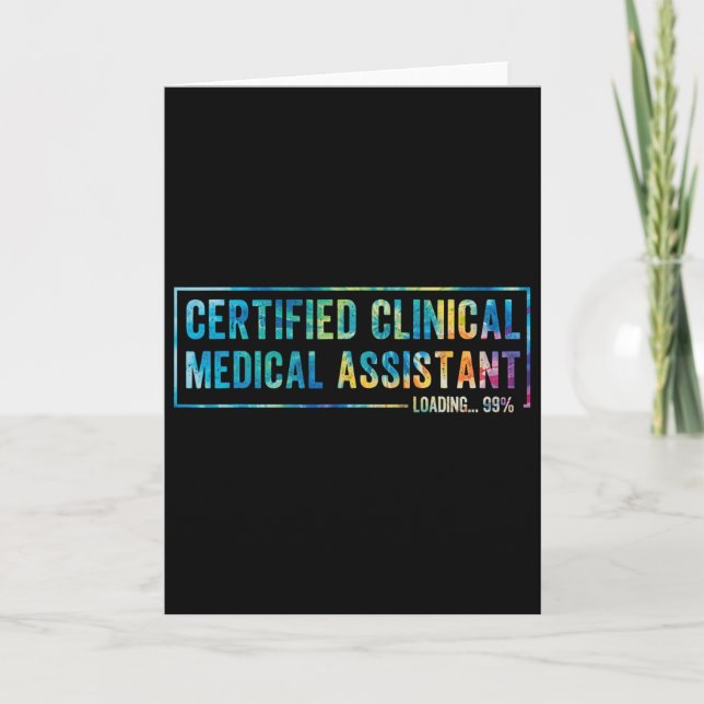 Certifierad klinisk medicinsk assistent examen Cl  Kort (Framsida)