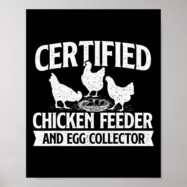 Certifierad kycklingmatare och äggsamlare - kyckli poster (Framsidan)