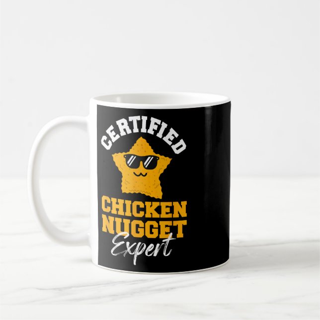 Certifierad kycklingnuggetexpert - Roliga småbarn Kaffemugg (Vänster)