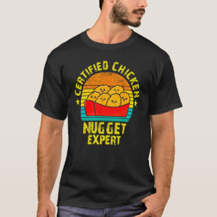 Certifierad kycklingnuggets expert stekt mat t shirt