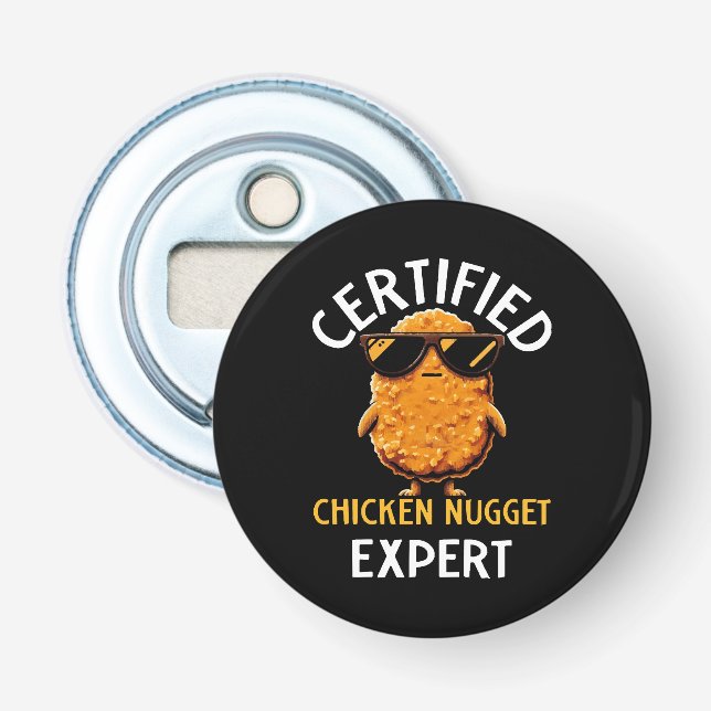Certifierad Kycklingnuggetsexpert Flasköppnare (Framsidan)