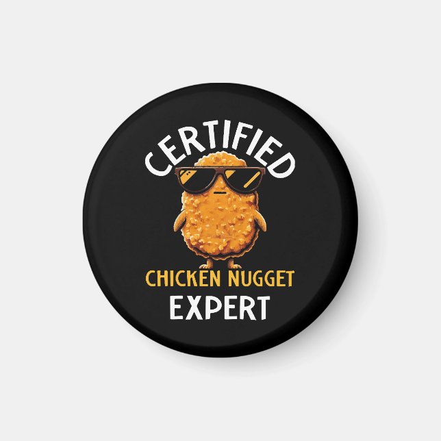 Certifierad Kycklingnuggetsexpert Magnet (Framsidan)