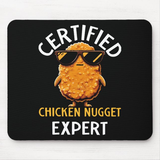 Certifierad kycklingnuggetsexpert musmatta (Framsidan)