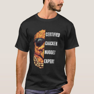 Certifierad Kycklingnuggetsexpert  Rolig Kycklingn T Shirt