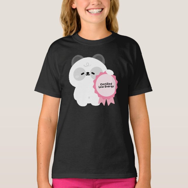 Certifierad Lågenergi Panda T Shirt (Framsida)