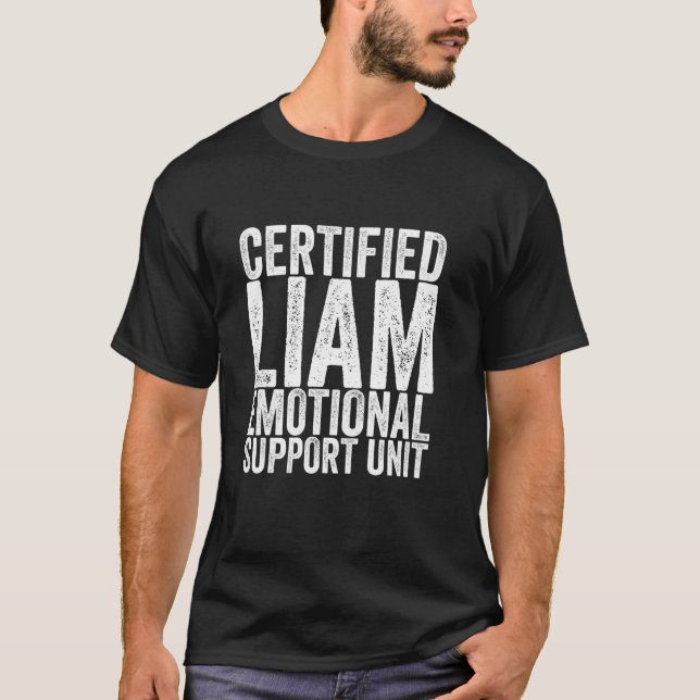 Certifierad Liam Emotionellt Stöd Enhet T Shirt (Framsida)