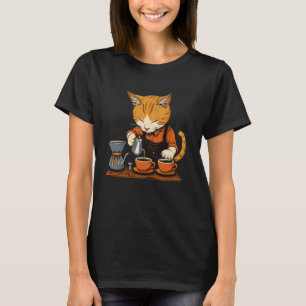 Certifierad manlig och kvinnlig kattbarista t shirt