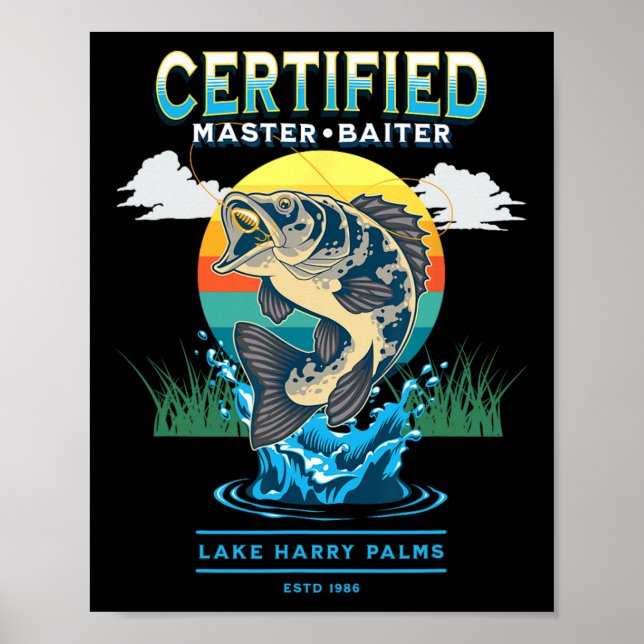 Certifierad Mästare Byiter Roligt Fiske  Poster (Framsidan)