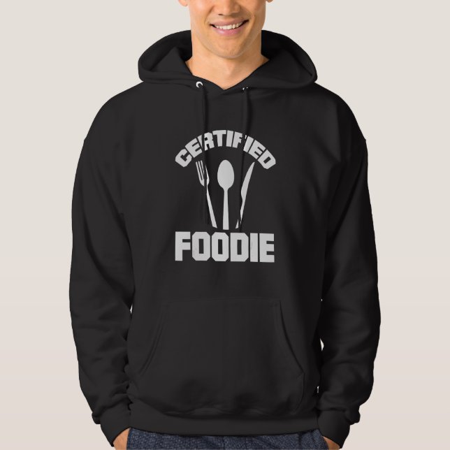 Certifierad matnörd hoodie (Framsida)