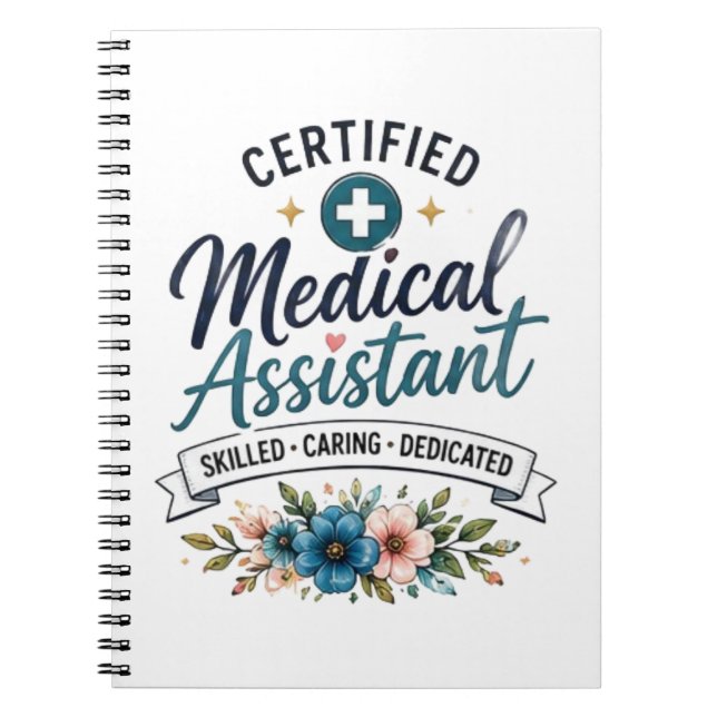 Certifierad medicinsk assistent uppskattning gåva anteckningsbok (Framsidan)
