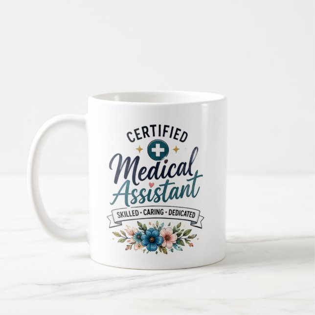 Certifierad medicinsk assistent uppskattning gåva kaffemugg (Vänster)