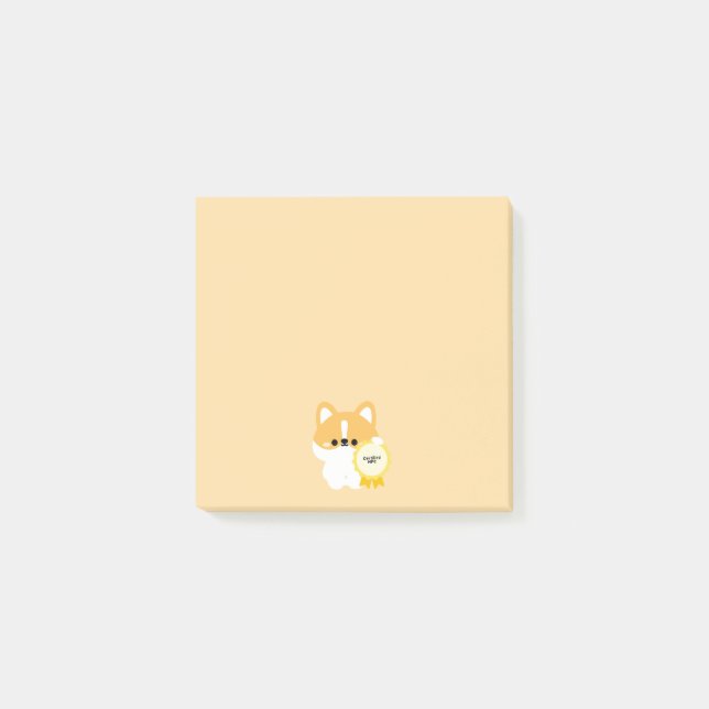 Certifierad NPC Corgi Post-it Block (Framsida)