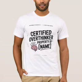 Certifierad överanalysator Rolig T-shirt present