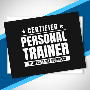 Certifierad Personlig Tränare Gym Citera Fitness C Vykort