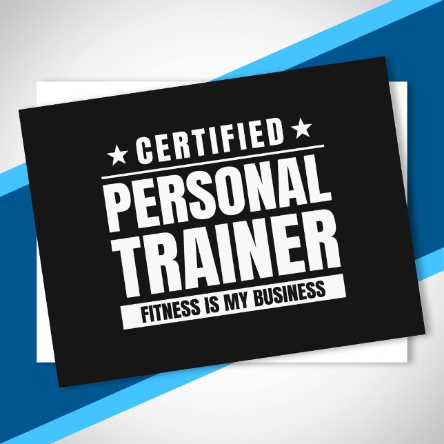 Certifierad Personlig Tränare Gym Citera Fitness C Vykort (Skapare uppladdad)