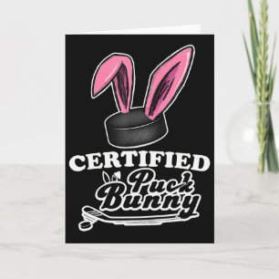 Certifierad Puck Bunny Rolig is-hockey-slang Citat Kort