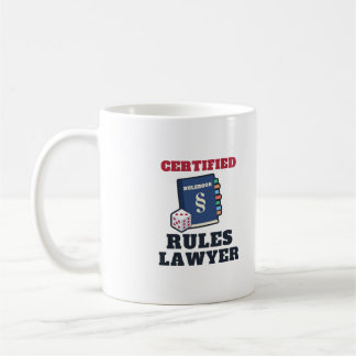 Certifierad Regeljurist Roligt Brädspelsfantast Kaffemugg
