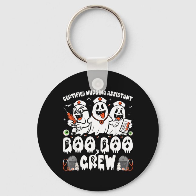 Certifierad sjuksköterska Halloween-spöke CNA Nyckelring (Framsida)