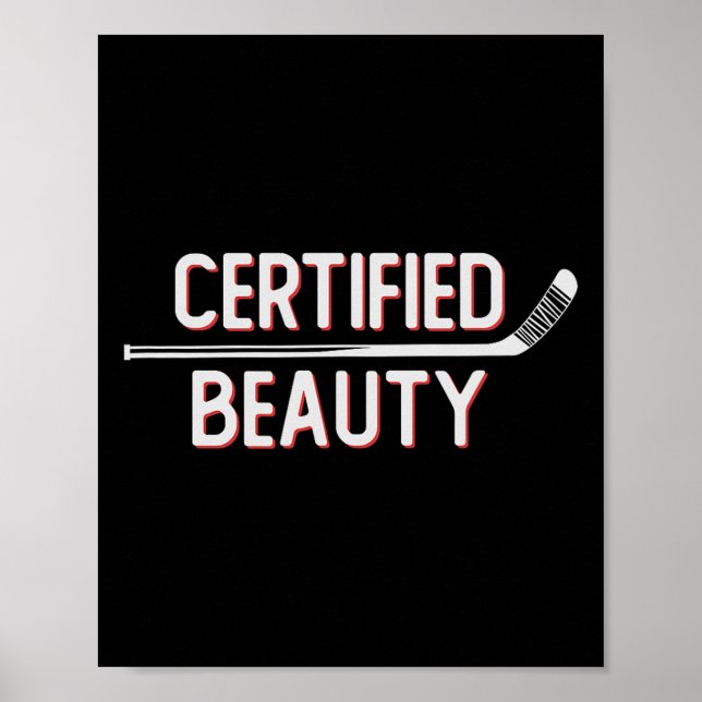Certifierad skönhet Roligt is-hockeyslang Wheel Sn Poster (Framsidan)
