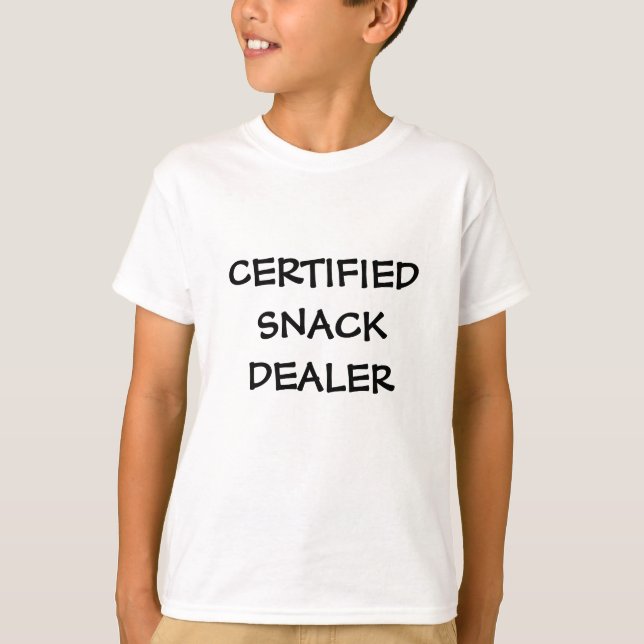 CERTIFIERAD SNACK-HANDLARE T SHIRT (Framsida)