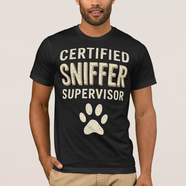 Certifierad sniffarhandledare t shirt (Framsida)