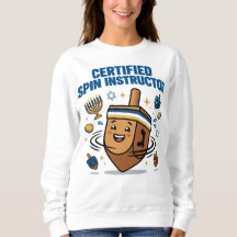Certifierad spininstruktör Hanukkah-sweatshirt
