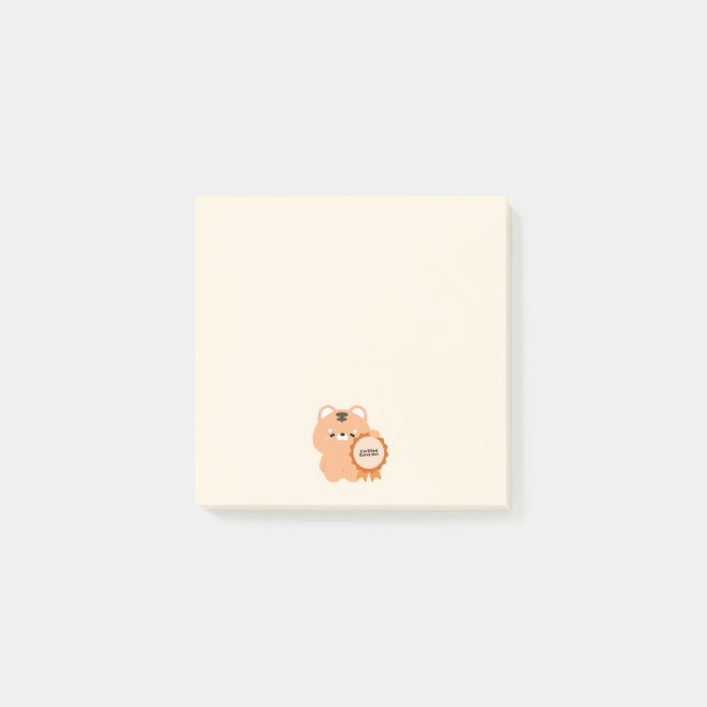 Certifierad Utbränd Tiger Post-it Block (Framsida)