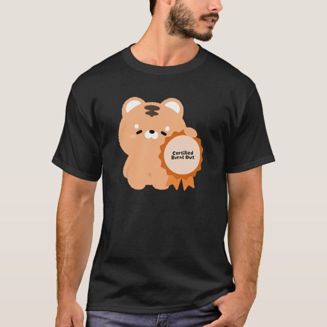 Certifierad Utbränd Tiger T Shirt (Framsida)