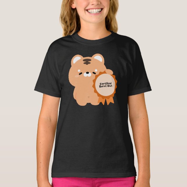 Certifierad Utbränd Tiger T Shirt (Framsida)