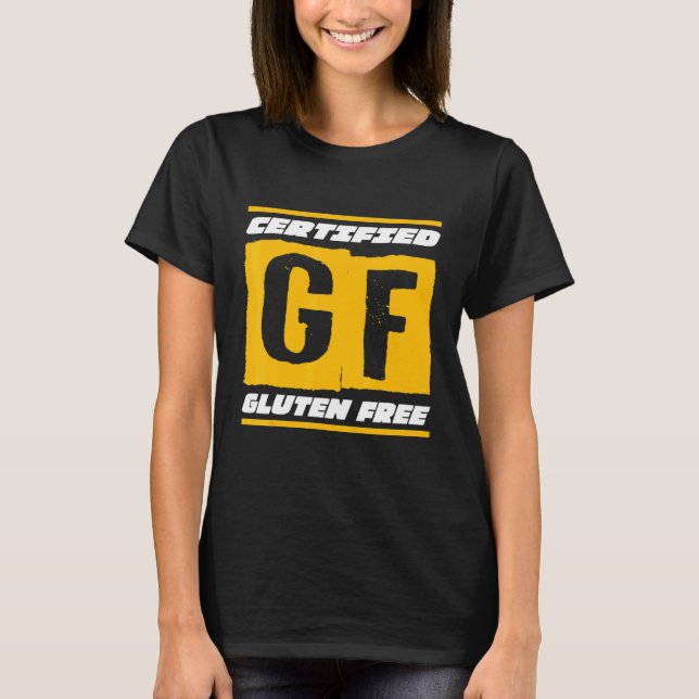 Certifierat glutenfritt - Celiaki T Shirt (Framsida)
