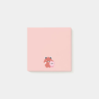Certifierat Klumpig Röd Panda Post-it Block