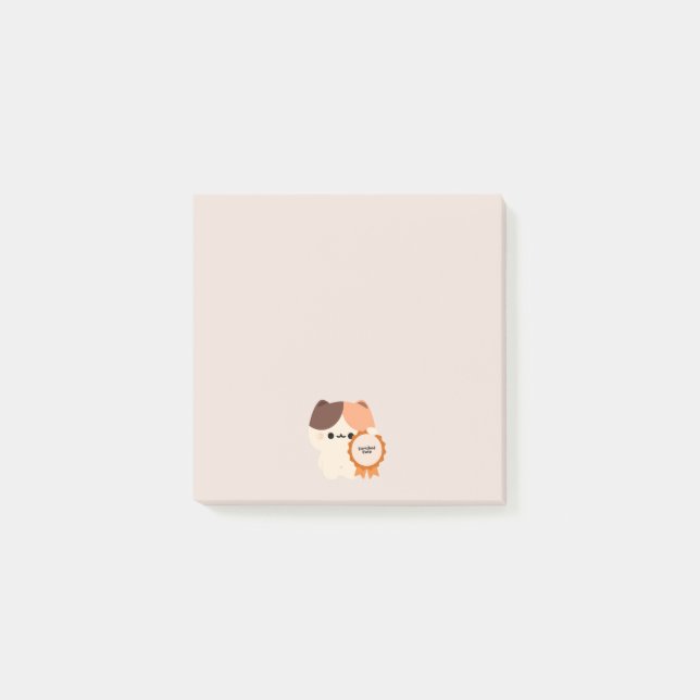 Certifierat sött katt post-it block (Framsida)
