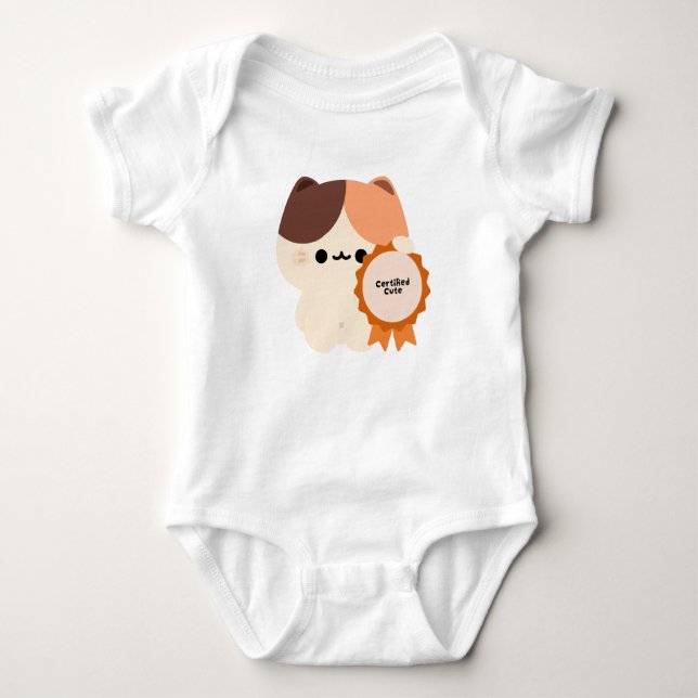 Certifierat sött katt t shirt (Framsida)