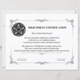 Certifiering med hög prioritet
