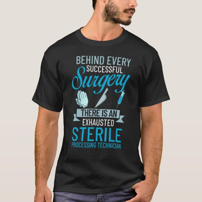 Certifieringshantering för steril behandlingstekni t shirt (Framsida)
