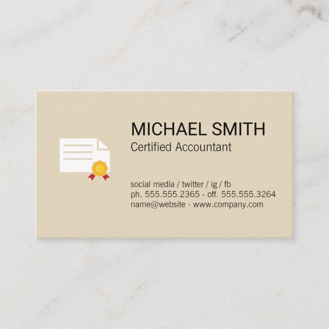 Certifikat (Framsida)