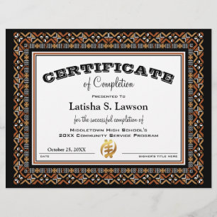 Certifikat African Färg Lera Trasa CMC1 Gräns