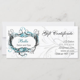 Certifikat för akvatiska, svarta och vita Chic