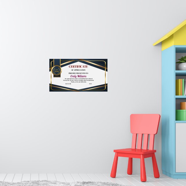 Certifikat för anpassningsbar-avskrivning för uppn poster (Barnkammare 1)