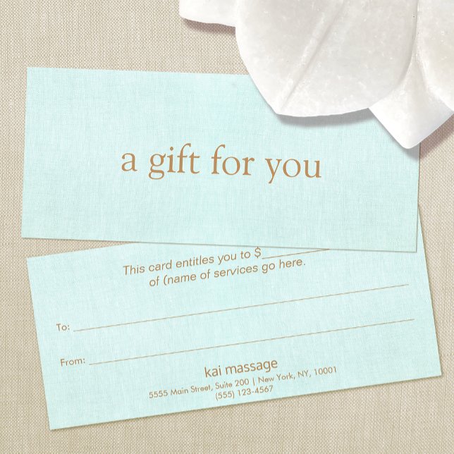 Certifikat för Aqua Blue Salon Spa Gift (Skapare uppladdad)