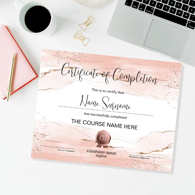 Certifikat för avslutad utbildning Utbildningsbevi (Skapare uppladdad)