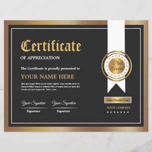 Certifikat för bedömning