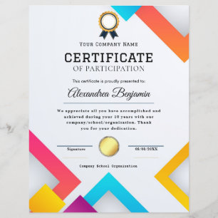 Certifikat för bedömning