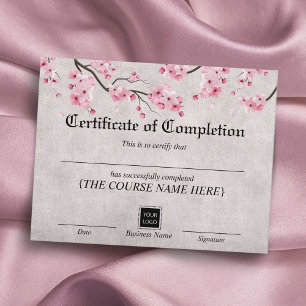 Certifikat för Blommar av körsbär