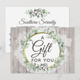 Certifikat för bomull för sydlig vattenfärg inbjudningar